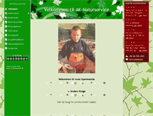 Tablet Screenshot of ak-naturservice.dk